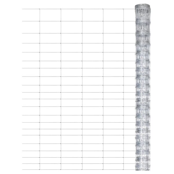 vidaXL Clôture de jardin Acier galvanisé 50x1 25 m Argenté