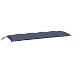 vidaXL Coussin de banc de jardin bleu marine 150x50x7 cm tissu oxford