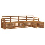 vidaXL Ensemble de canapés d'extérieur 5 pc Naturel