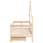 vidaXL Cadre de lit enfant avec tiroirs 70x140 cm bois de pin massif