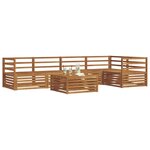 vidaXL Ensemble de canapés d'extérieur 6 Pièces Naturel