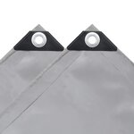 vidaXL Bâche 650 g / m² 3x3 m Gris