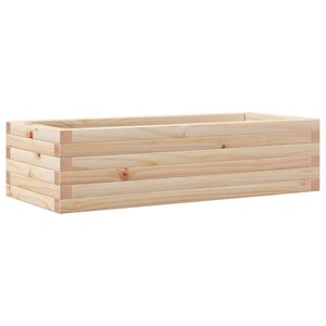 vidaXL Jardinière 90x40x23 cm bois de pin massif