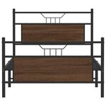 vidaXL Cadre de lit sans matelas chêne marron 100x200 cm