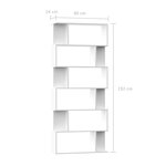 vidaXL Bibliothèque/Séparateur de pièce Blanc Bois d'ingénierie