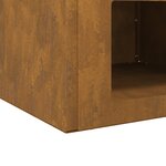vidaXL Brasero 50 x 50 x 40 cm en acier corten