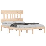 vidaXL Cadre de lit sans matelas 200x200 cm bois massif