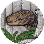 Pièce de monnaie en Argent 10 Dollars g 31.1 (1 oz) Millésime 2026 Jurassic Life VELOCIRAPTOR (PRÉCOMMANDE)