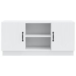 vidaXL Meuble TV Blanc 102 x 34 5 x 47 cm Bois d'ingénierie