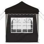 vidaXL Tente de fête pop-up 195 x 195 x 245 cm Noir Tissu Oxford