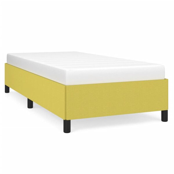 vidaXL Cadre de lit Vert 80 x 200 cm Tissu