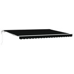 Store Rétractable Automatique vidaXL Noir 450x300 cm