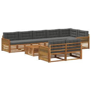 vidaXL Ensemble de canapés d'extérieur 9 pc