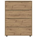 vidaXL Armoires de rangement 2 Pièces Chêne artisanal 80 x 48 x 105 cm
