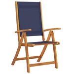 vidaXL Chaises pliables de jardin lot de 6 bois d'acacia et textilène