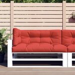 vidaXL Coussins de palette lot de 3 rouge tissu