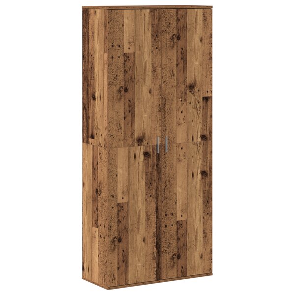 vidaXL buffet vieux bois 80x35x180 cm Bois d'ingénierie