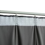 vidaXL Rideaux occultants et crochet 2Pièces Velours Anthracite 140x225cm