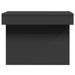vidaXL Table basse noir 100x55x40 cm bois d'ingénierie