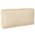vidaXL Coussin pour dossier de palette Beige 80 x 40 x 12 cm