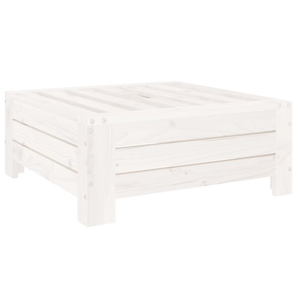 vidaXL Couvercle de base de parasol blanc bois massif de pin