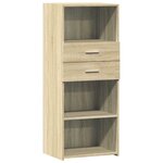 vidaXL Buffet haut chêne sonoma 50x42 5x124 cm bois d'ingénierie