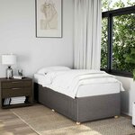 vidaXL Cadre de lit sans matelas taupe 80x200 cm tissu