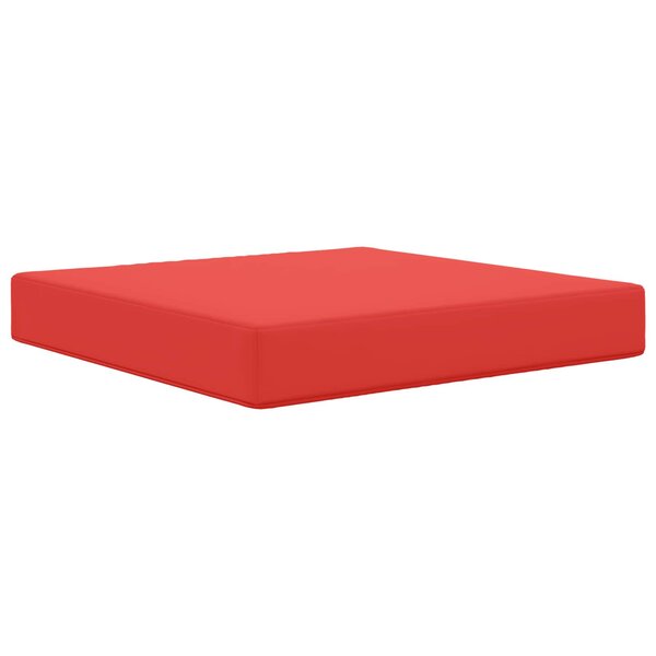 vidaXL Coussin de canapé d'extérieur Rouge 60 x 60 x 8 cm Polyester