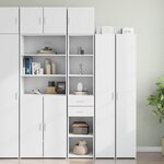 vidaXL Armoire de rangement mince blanc 40x42 5x225 cm