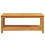 vidaXL Table d'appoint Marron 110 x 55 x 45 cm Bois d'Acacia Massif