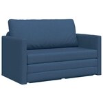 vidaXL Canapé-Lit Bleu 124 x 71 x 78 cm tissu