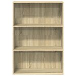 vidaXL Bibliothèque chêne sonoma 80x30x114 cm bois d'ingénierie