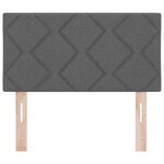 vidaXL Tête de Lit en Tissu avec tête de lit Gris foncé 80 cm tissu