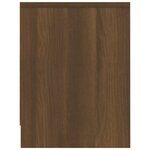 vidaXL Tables de chevet 2Pièces chêne marron 40x30x40cm bois d'ingénierie