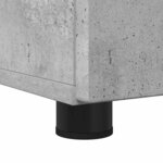 vidaXL Ensemble de mobilier de salle de bain 3 Pièces Gris béton