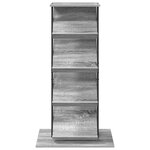 vidaXL Étagère à magazines avec étagère Gris Sonoma 68 x 40 x 123 5 cm
