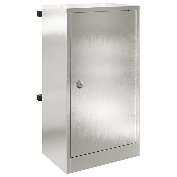 vidaXL boîte aux lettres Argenté 30 x 20 x 55 cm Acier inoxydable