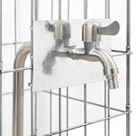 vidaXL Colonne Gabion avec Robinet 50x25x25 cm Acier Inoxydable
