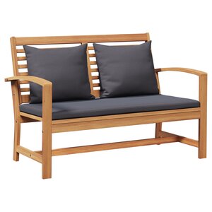 vidaXL Ensemble de canapé de jardin 2 Pièces Naturel Bois de teck solide