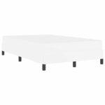 vidaXL Lit avec matelas Blanc pur 120 x 190 cm Faux cuir