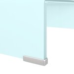 vidaXL Meuble TV/Support pour moniteur 40x25x11 cm verre vert