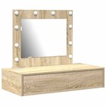 vidaXL Table de Toilette Marron 83 x 40 x 70 cm Bois d'ingénierie