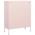 vidaXL Armoire de rangement Rose 80x35x101 5 cm Acier