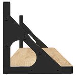 vidaXL Étagères murales 2 pièces Chêne Sonoma 80x15x15 5 cm Bois d'ingénierie