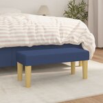 vidaXL Banc Bleu 70x30x30 cm Tissu