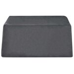 vidaXL Coussin pour les jambes Uni Gris 63 x 52 x 19 cm