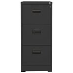 vidaXL Classeur Anthracite 46x62x102 5 cm Acier