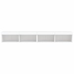 vidaXL Meubles TV avec lumières LED 2 Pièces blanc 100x30x30 cm