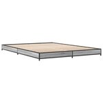 vidaXL Cadre de lit sans matelas sonoma gris 120x200 cm