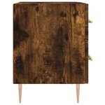 vidaXL Tables de chevet 2Pièces chêne fumé 40x35x47 5cm bois d’ingénierie